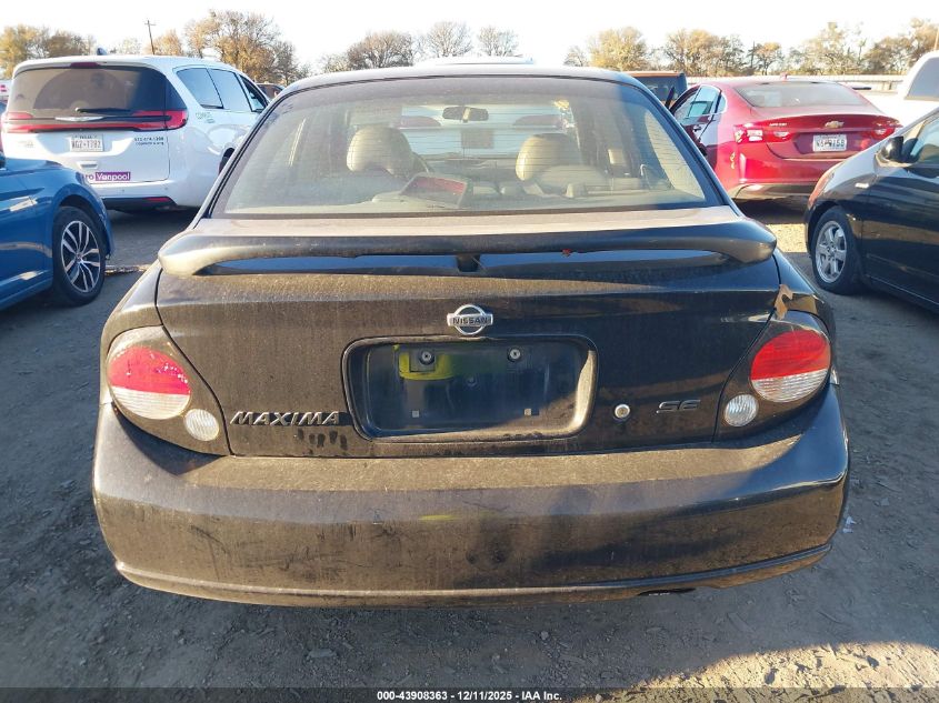 2000 Nissan Maxima Gle/Gxe/Se VIN: JN1CA31D5YT518213 Lot: 43908363