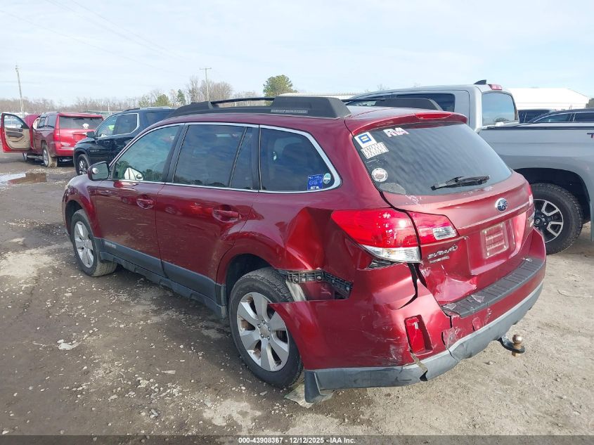 2011 Subaru Outback 2.5I Premium VIN: 4S4BRBCC7B3337200 Lot: 43908367