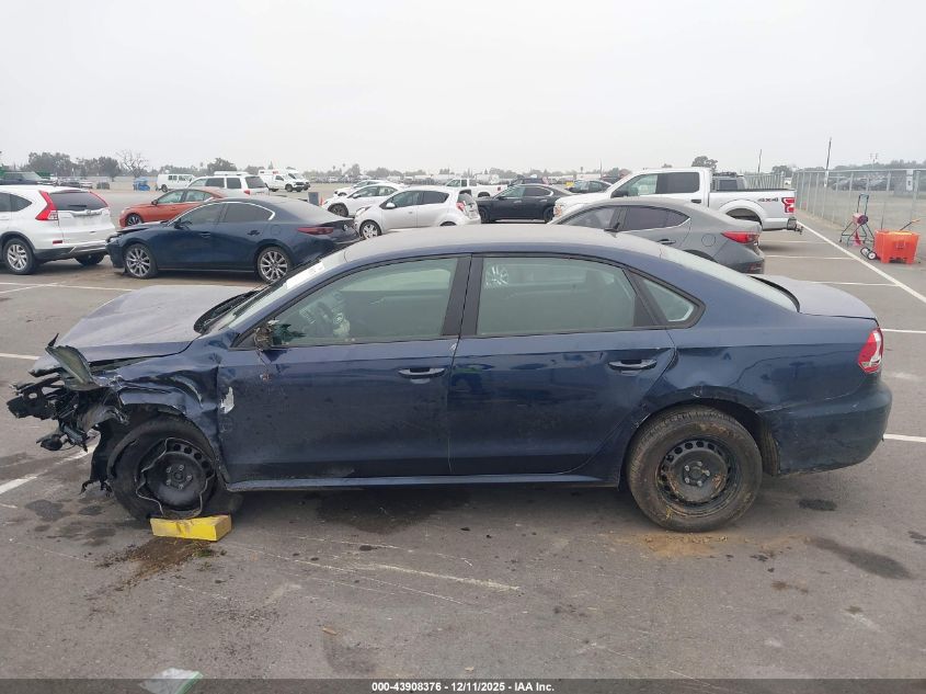 2013 Volkswagen Passat 2.5L S VIN: 1VWAP7A33DC066352 Lot: 43908376