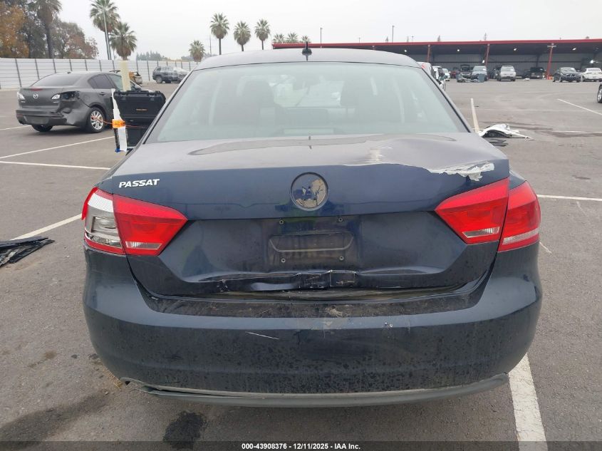 2013 Volkswagen Passat 2.5L S VIN: 1VWAP7A33DC066352 Lot: 43908376