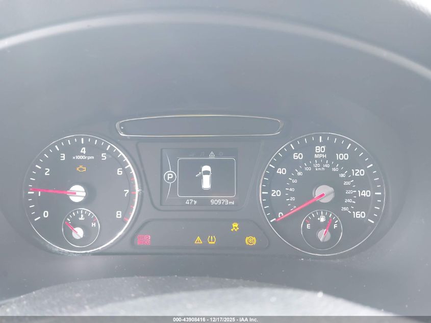 2016 Kia Sorento 2.4L Lx VIN: 5XYPGDA39GG013618 Lot: 43908416