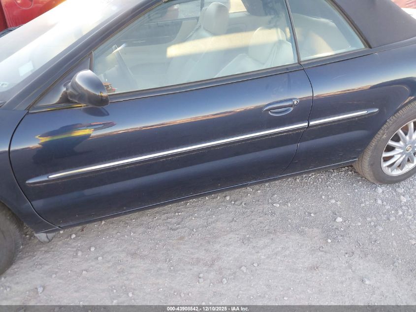 2002 Chrysler Sebring Limited VIN: 1C3EL65R72N286771 Lot: 43908542