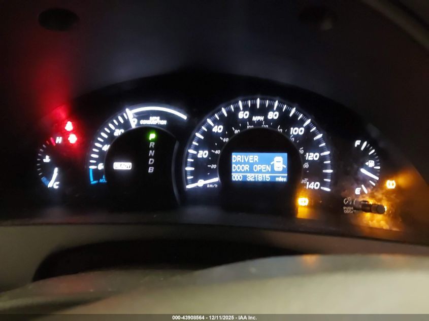 2008 Toyota Camry Hybrid VIN: 4T1BB46K98U049121 Lot: 43908564