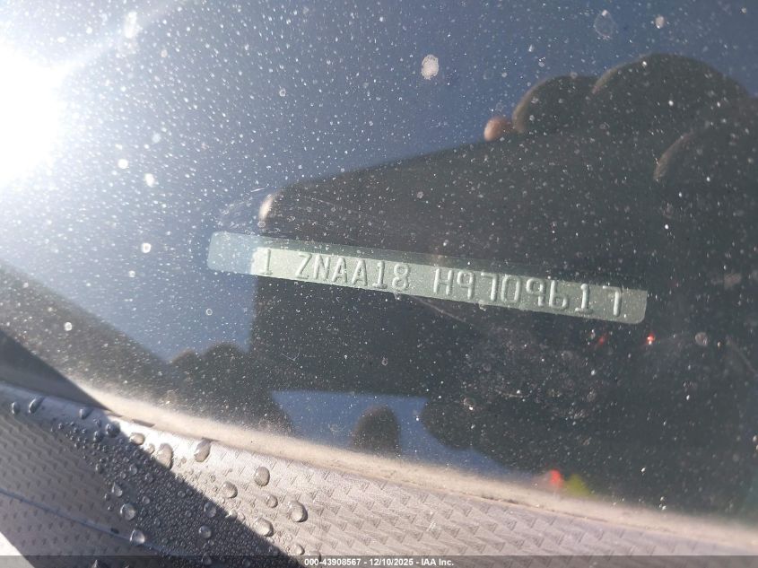 2017 Toyota 86 VIN: JF1ZNAA18H9709617 Lot: 43908567