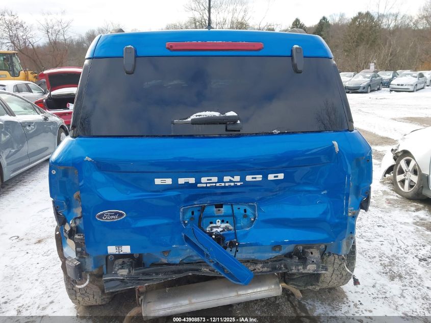 2022 Ford Bronco Sport Big Bend VIN: 3FMCR9B62NRD27057 Lot: 43908573