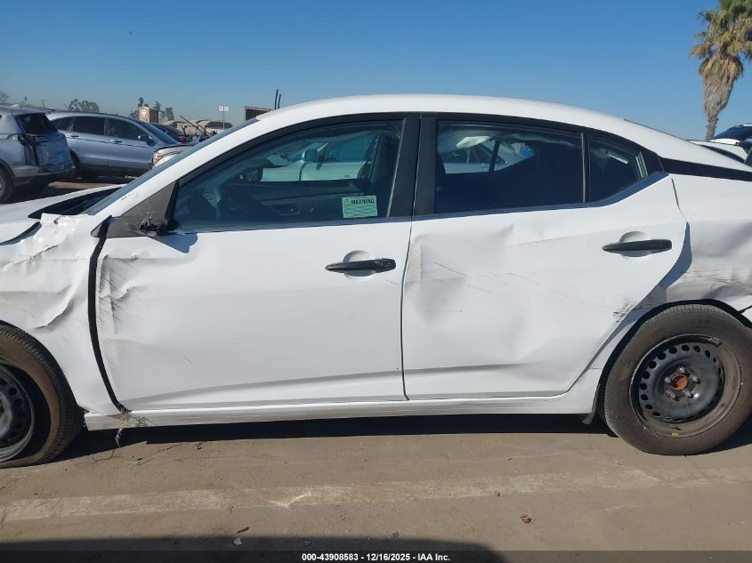 2025 Nissan Sentra S VIN: 3N1AB8BV7SY235836 Lot: 43908583