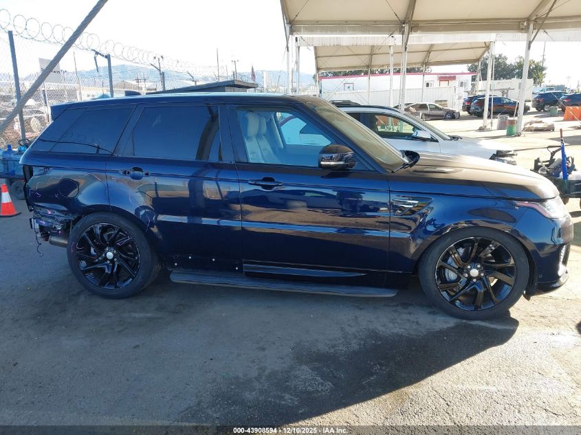 2020 Land Rover Range Rover Sport Hse Mhev VIN: SALWR2SU9LA720626 Lot: 43908594