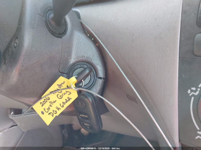 2006 Toyota Corolla Le VIN: 2T1BR32E56C686513 Lot: 43908610