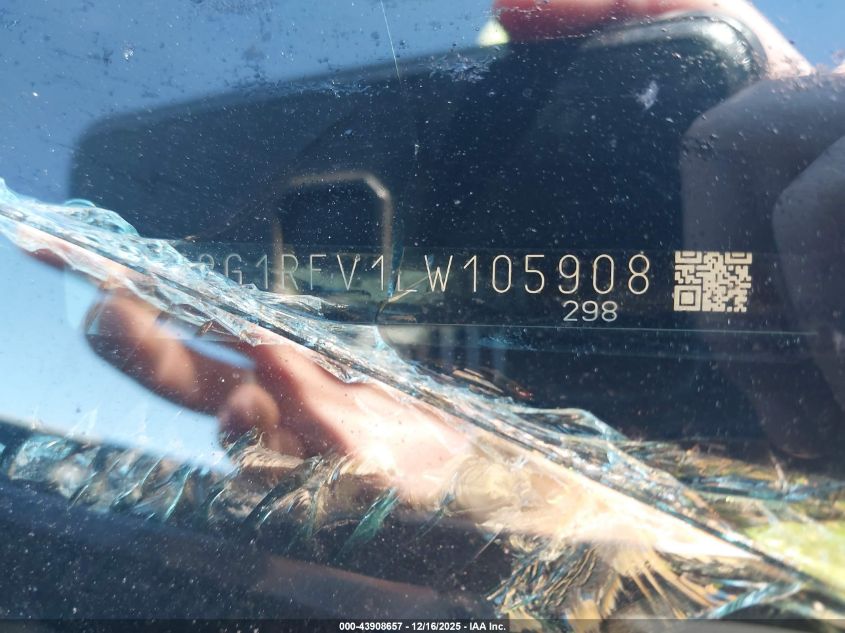 2020 Toyota Rav4 Le VIN: 2T3G1RFV1LW105908 Lot: 43908657