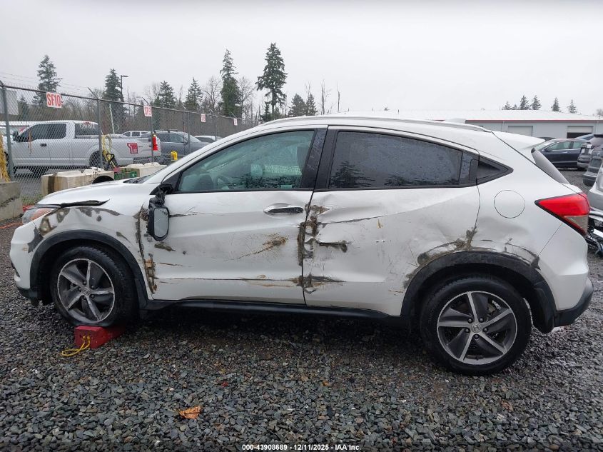 2022 Honda Hr-V Awd Ex-L VIN: 3CZRU6H7XNM713101 Lot: 43908689