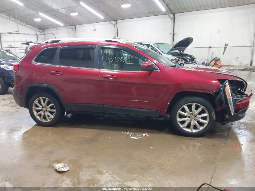 2015 Jeep Cherokee Limited VIN: 1C4PJMDSXFW697939 Lot: 43908691