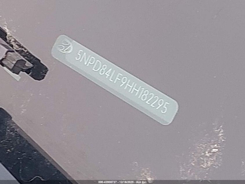 2017 Hyundai Elantra Value Edition VIN: 5NPD84LF9HH182295 Lot: 43908727