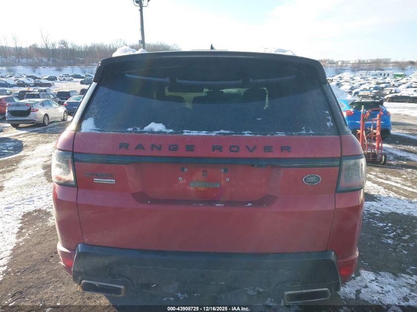 2019 Land Rover Range Rover Sport Supercharged Dynamic VIN: SALWR2RE0KA836942 Lot: 43908729