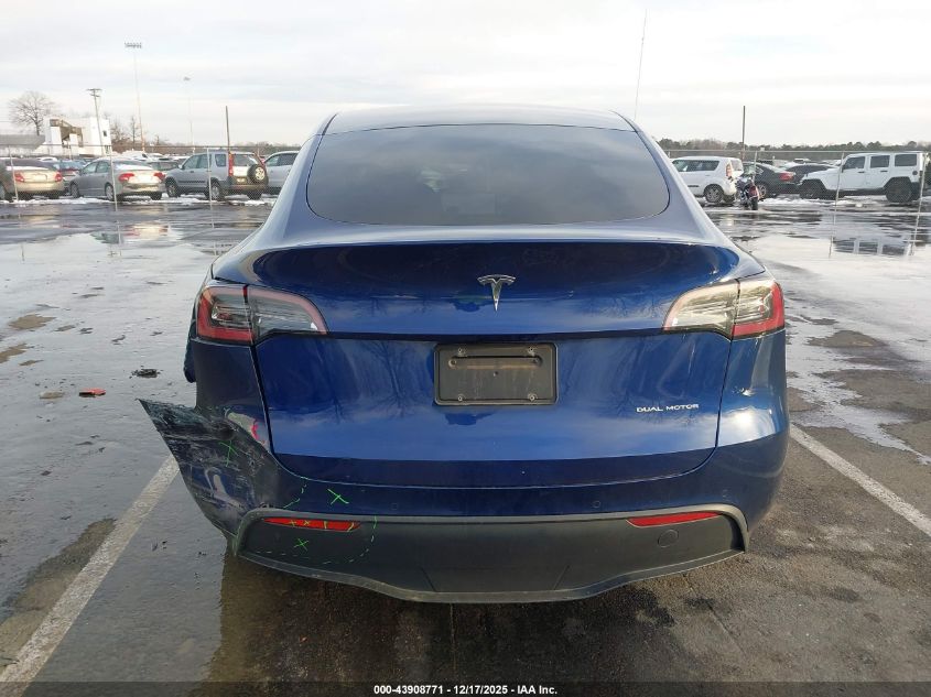 2020 Tesla Model Y Long Range Dual Motor All-Wheel Drive VIN: 5YJYGDEEXLF025231 Lot: 43908771
