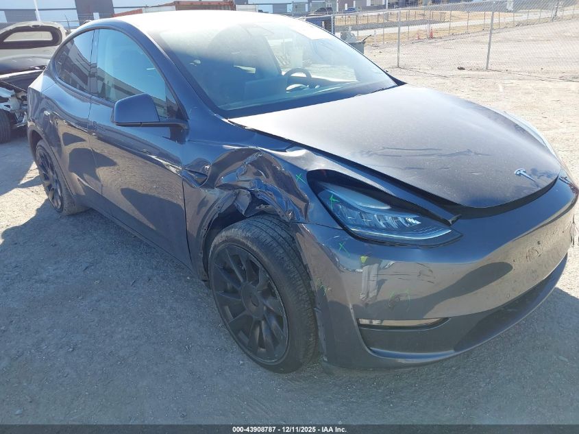 2020 Tesla Model Y Long Range Dual Motor All-Wheel Drive VIN: 5YJYGDEE9LF037919 Lot: 43908787