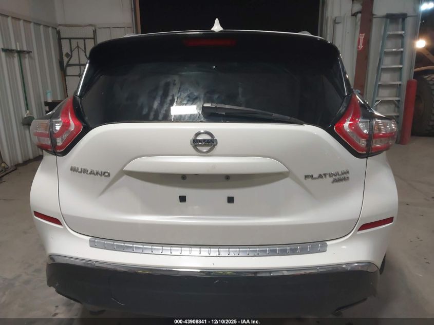 2018 Nissan Murano Platinum VIN: 5N1AZ2MH9JN158200 Lot: 43908841
