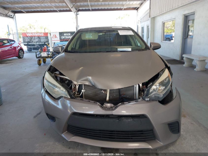 2015 Toyota Corolla Le VIN: 5YFBURHE9FP289699 Lot: 43908863