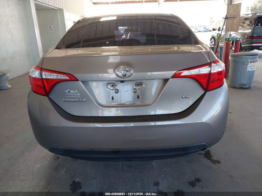 2015 Toyota Corolla Le VIN: 5YFBURHE9FP289699 Lot: 43908863