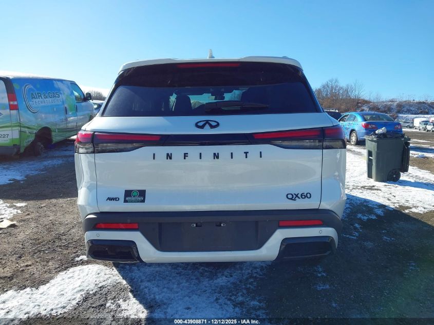2025 Infiniti Qx60 Luxe Awd VIN: 5N1AL1FF5FC337786 Lot: 43908871