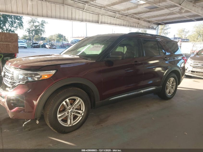 2022 Ford Explorer Xlt VIN: 1FMSK7DHXNGA38485 Lot: 43908903