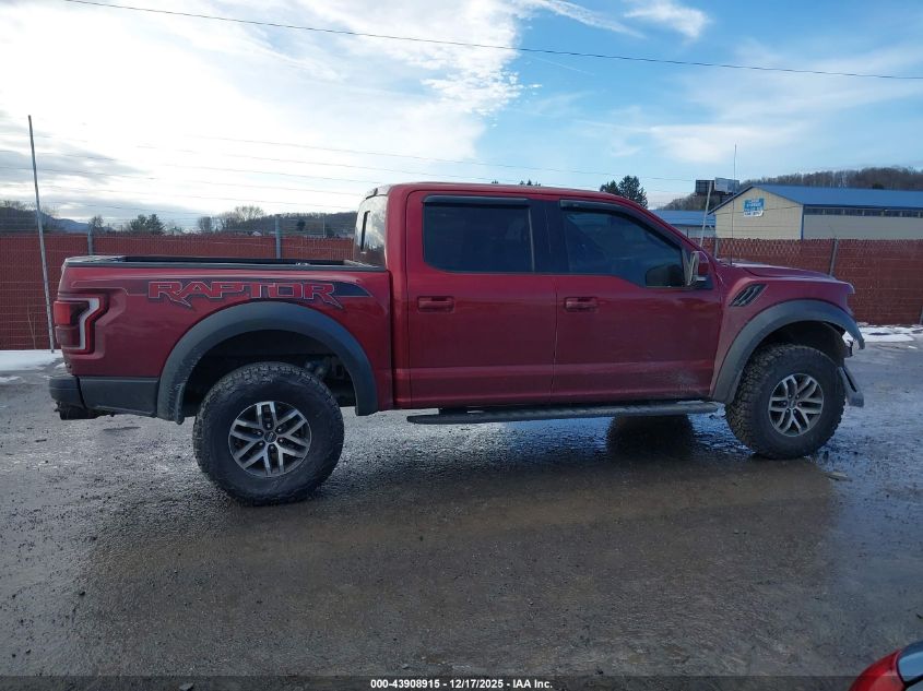 2017 Ford F-150 Raptor VIN: 1FTFW1RG3HFB36775 Lot: 43908915