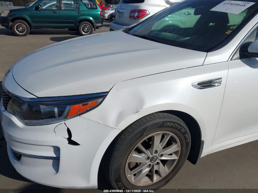 2016 Kia Optima Lx VIN: KNAGT4L30G5106722 Lot: 43909048