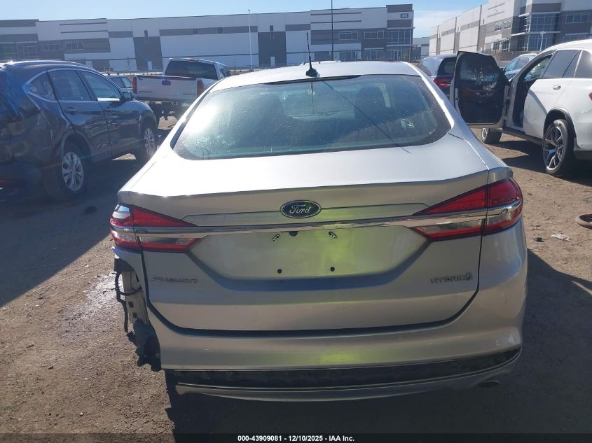 2017 Ford Fusion Hybrid S VIN: 3FA6P0UU4HR360649 Lot: 43909081