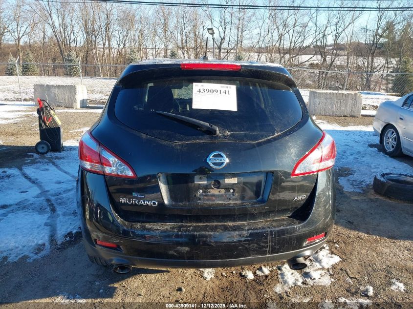 2014 Nissan Murano Le/S/Sl/Sv VIN: JN8AZ1MW7EW513706 Lot: 43909141