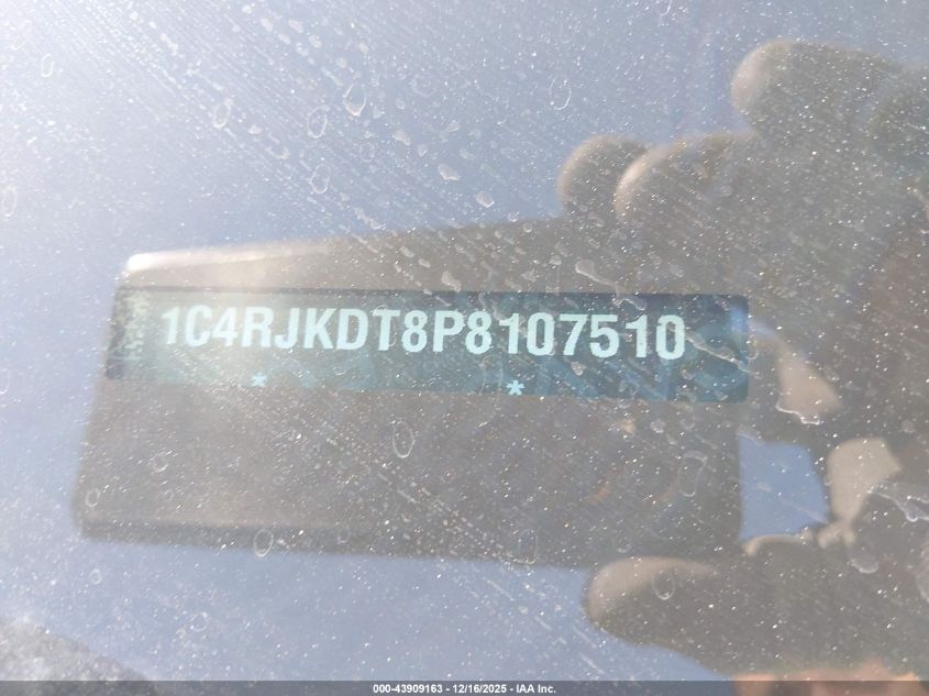 2023 Jeep Grand Cherokee L Overland 4X4 VIN: 1C4RJKDT8P8107510 Lot: 43909163