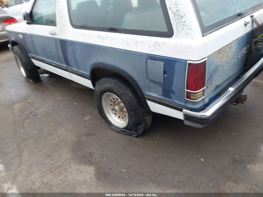 1985 Chevrolet Blazer S10 VIN: 1G8CT18B2F8179646 Lot: 43909202