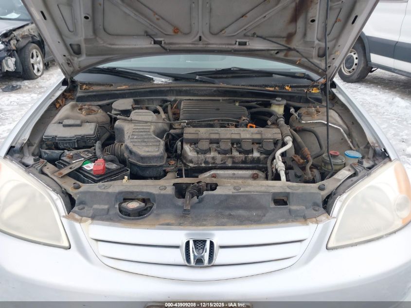 2001 Honda Civic Lx VIN: 1HGES16541L037188 Lot: 43909208