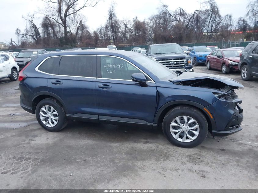 2025 Honda Cr-V Lx Awd VIN: 7FARS4H28SE019984 Lot: 43909282