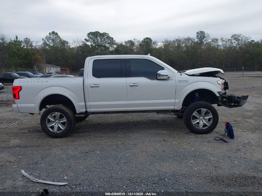2019 Ford F-150 Platinum VIN: 1FTEW1E53KFA84958 Lot: 43909319