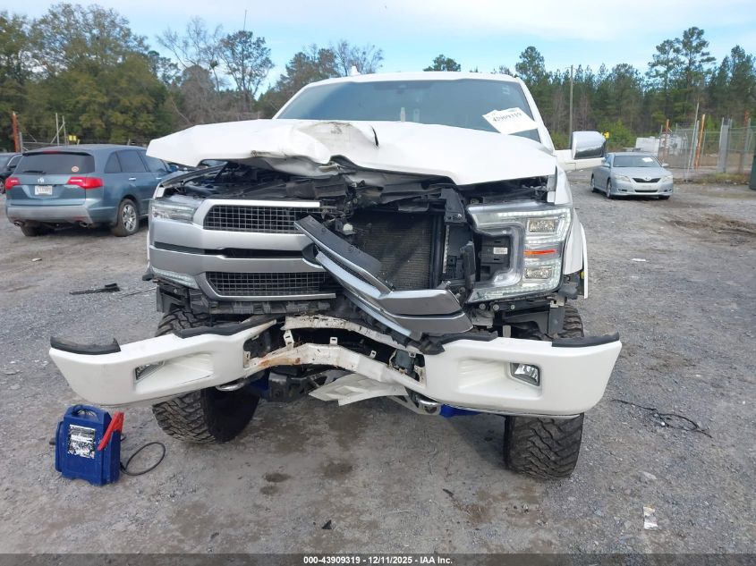 2019 Ford F-150 Platinum VIN: 1FTEW1E53KFA84958 Lot: 43909319