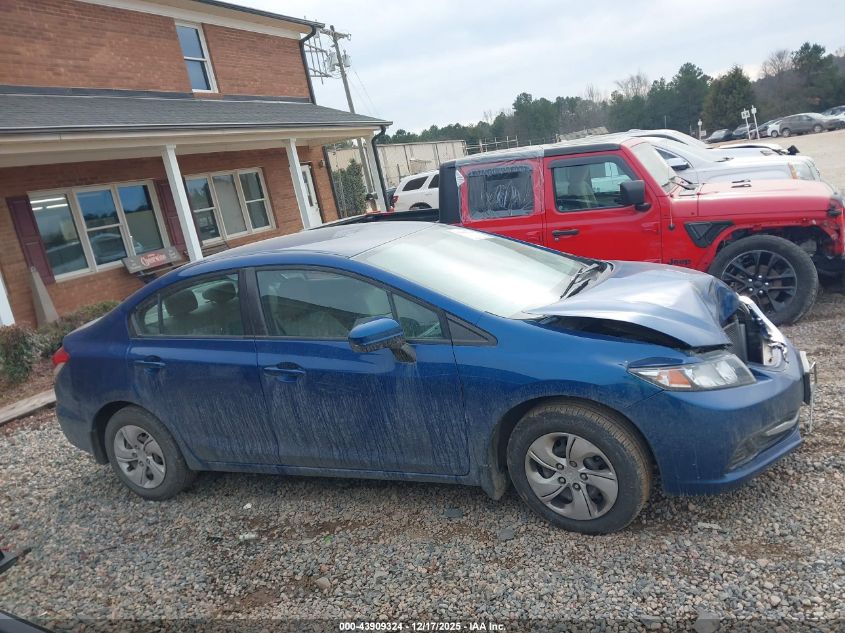 2014 Honda Civic Lx VIN: 19XFB2F57EE069169 Lot: 43909324