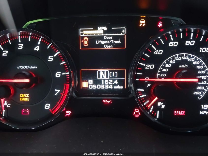 2018 Subaru Wrx Premium VIN: JF1VA1C62J8834627 Lot: 43909330