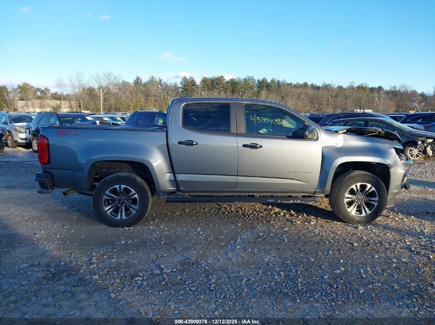 2021 Chevrolet Colorado 4Wd Short Box Z71 VIN: 1GCGTDEN7M1222181 Lot: 43909376