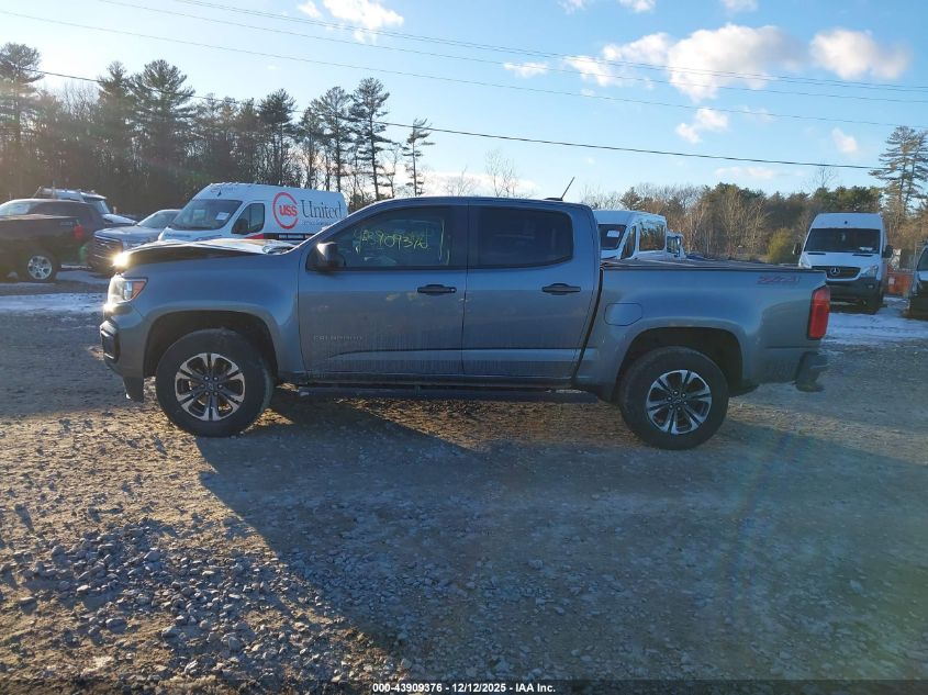 2021 Chevrolet Colorado 4Wd Short Box Z71 VIN: 1GCGTDEN7M1222181 Lot: 43909376