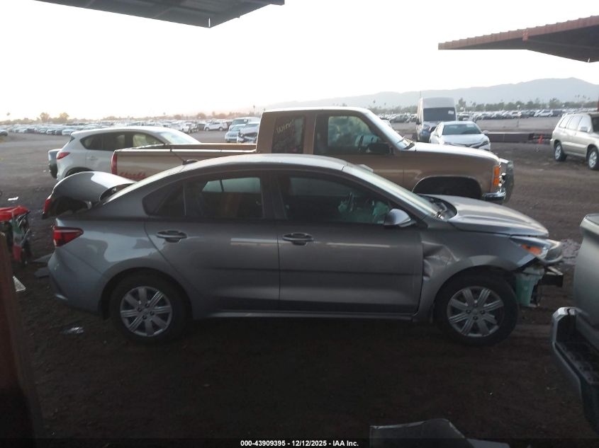 2022 Kia Rio S VIN: 3KPA24AD4NE474829 Lot: 43909395