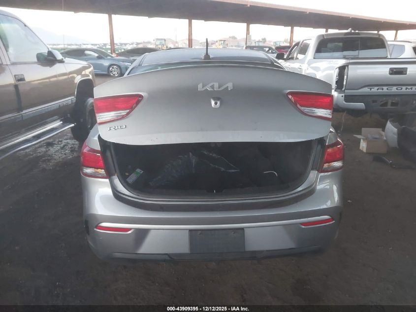 2022 Kia Rio S VIN: 3KPA24AD4NE474829 Lot: 43909395