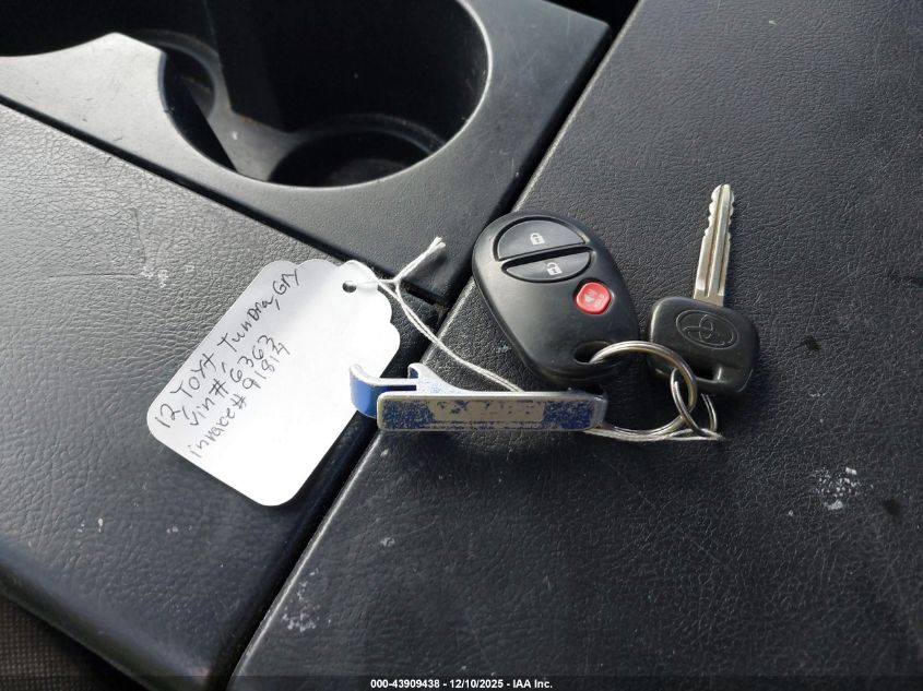 2012 Toyota Tundra Grade V6 VIN: 5TFRU5F14CX026363 Lot: 43909438