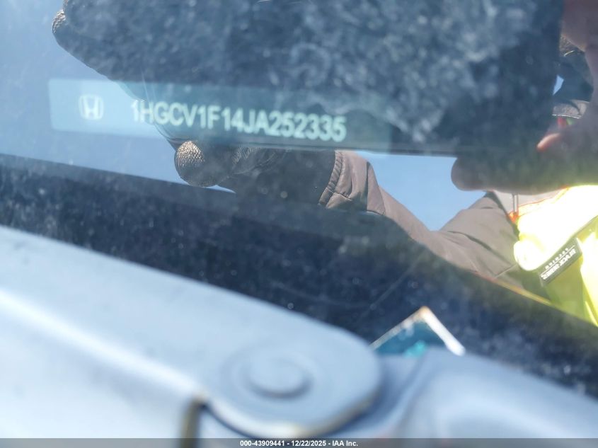 2018 Honda Accord Lx VIN: 1HGCV1F14JA252335 Lot: 43909441