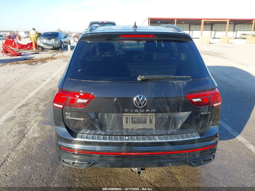 2024 Volkswagen Tiguan 2.0T Se R-Line Black VIN: 3VV8B7AX2RM040769 Lot: 43909482