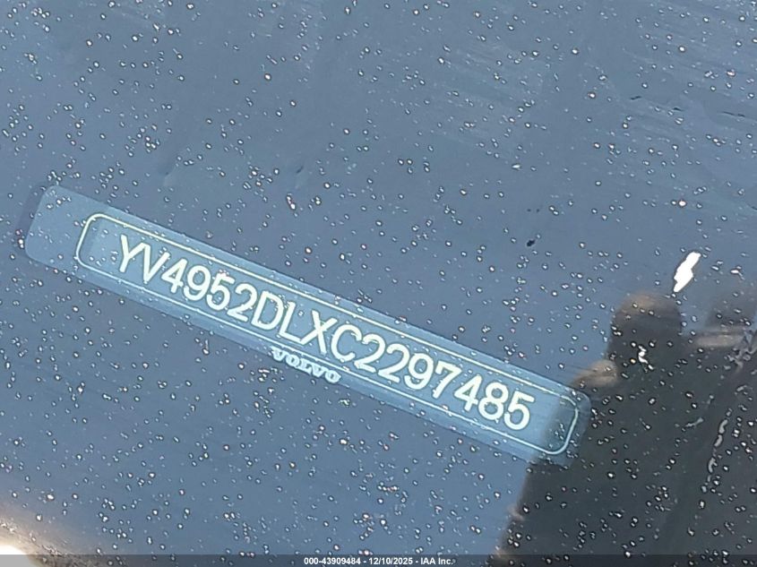 2012 Volvo Xc60 3.2/3.2 Platinum/3.2 Premier/3.2 Premier Plus VIN: YV4952DLXC2297485 Lot: 43909484