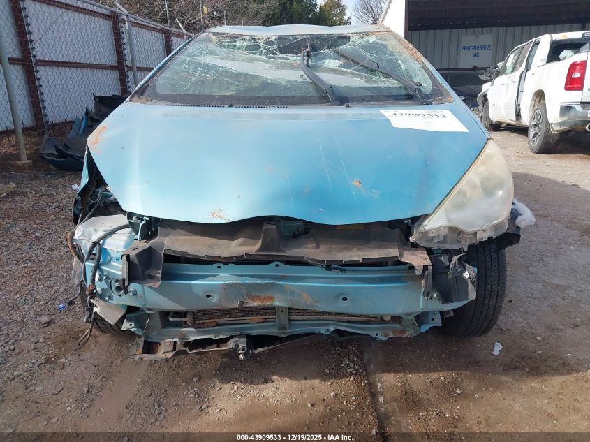 2012 Toyota Prius C Three VIN: JTDKDTB37C1015454 Lot: 43909533