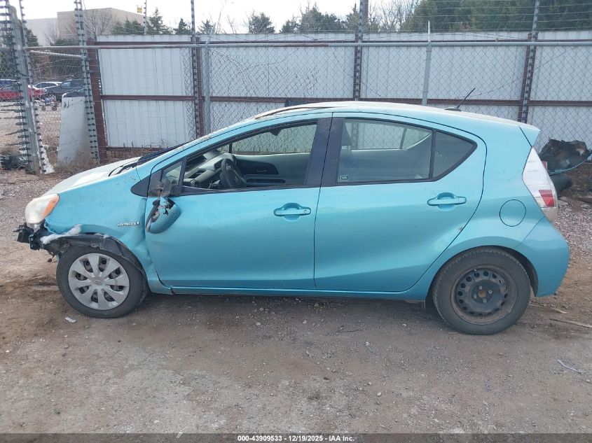 2012 Toyota Prius C Three VIN: JTDKDTB37C1015454 Lot: 43909533