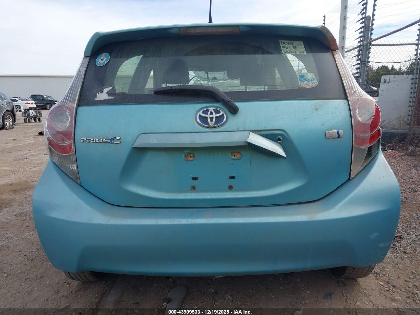 2012 Toyota Prius C Three VIN: JTDKDTB37C1015454 Lot: 43909533