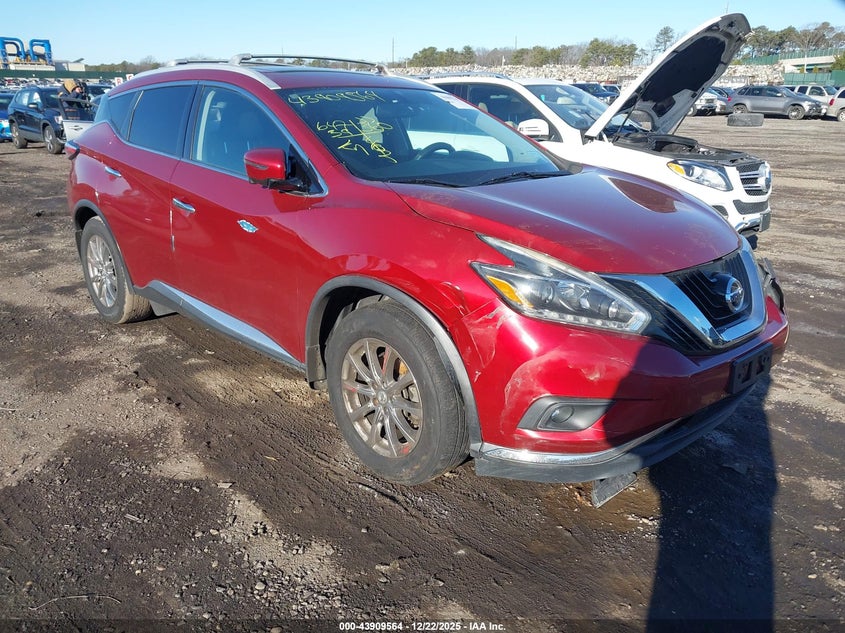 5N1AZ2MH4JN148898 2018 Nissan Murano Sl auction photo 1