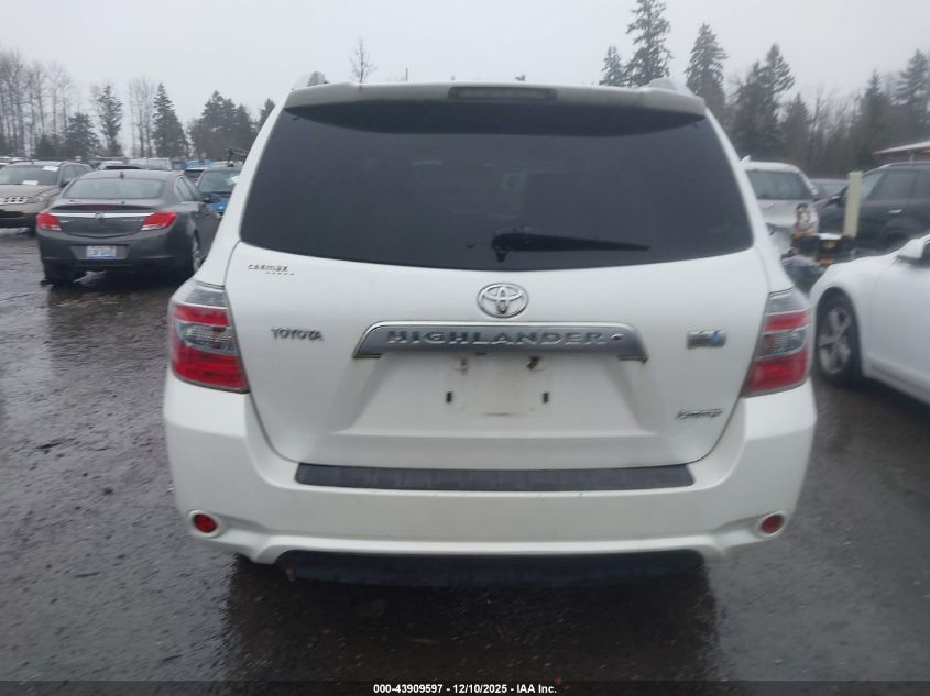 2009 Toyota Highlander Hybrid Limited VIN: JTEEW44A092026237 Lot: 43909597
