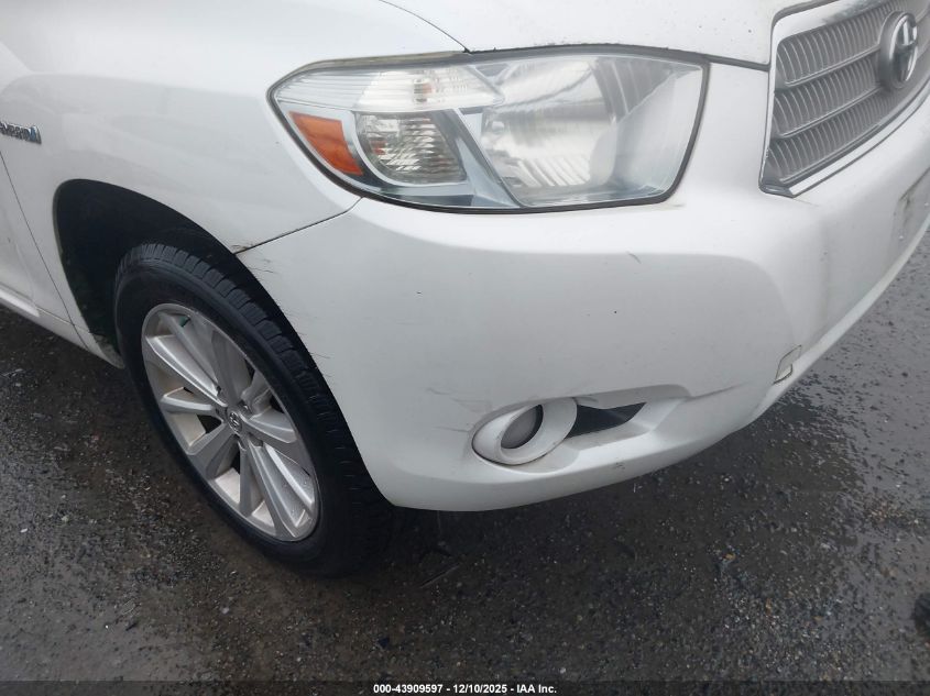2009 Toyota Highlander Hybrid Limited VIN: JTEEW44A092026237 Lot: 43909597